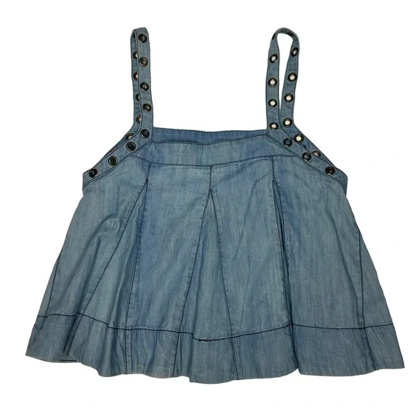 NWT Free People Zinnia Swing Tank blue - Picture 5 of 16